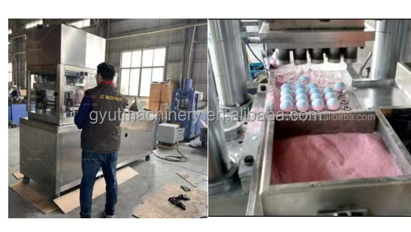 2024 Full Automatic Bath Bomb Salt Press Making Machine with Different Shapes in Russia