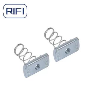 Spring Loaded Design Metal Hardware Fasteners Welding Square Spring Nut 1/4"-1/2