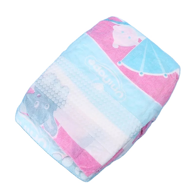 Printed Baby Diapers with Dry Surface Absorption Superior Absorption and Comfort
