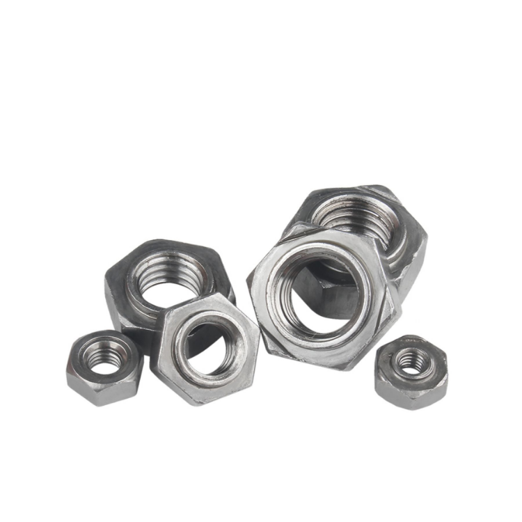 SS304 316 Zinc Coated Hex Weld Nuts M4 M5 M6 M8 M10 M12 ISO GB Mining Spot Weld Nut