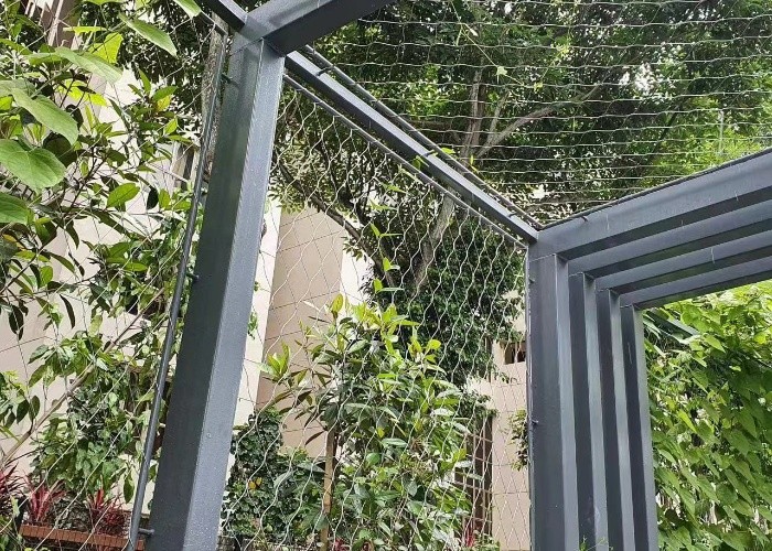 3mm Knotted Wire Rope Mesh 304 For Animal Fencing And Fall Protection
