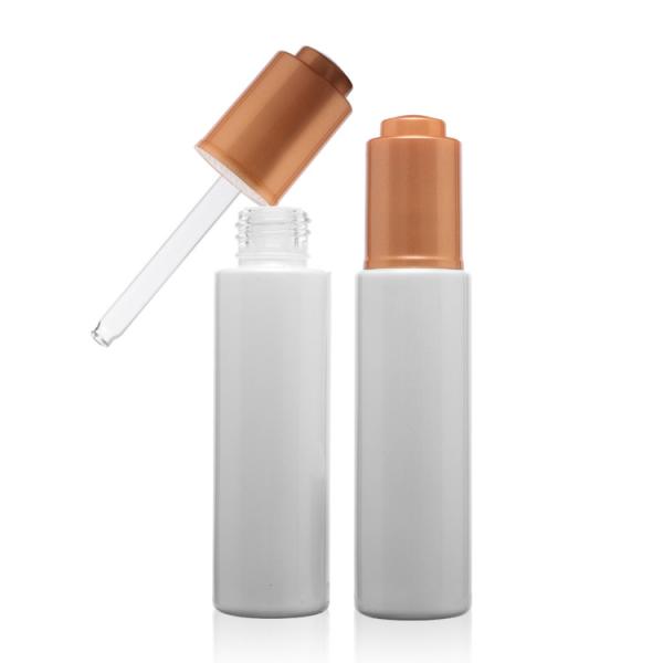 Customized Essential Oil Press Push Dropper Bottle Serum Package 30 Ml Glass