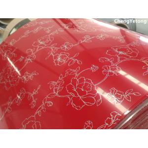 Customized Pattern Printing Pre Painted Galvanized Sheet PE Coating For Water Heater Shell