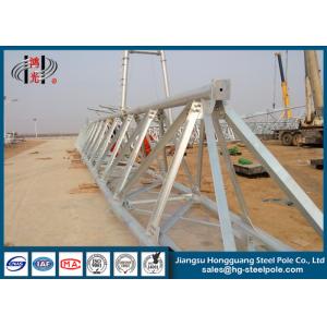 Power Transformer Substation Steel Structures Conical , Round
