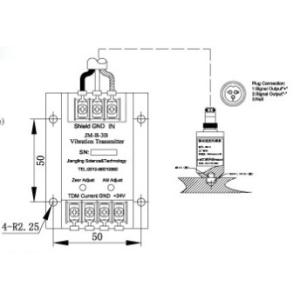 Transmitter Series JM-B-3B Vibration Transmitter,4~20mA current signal output