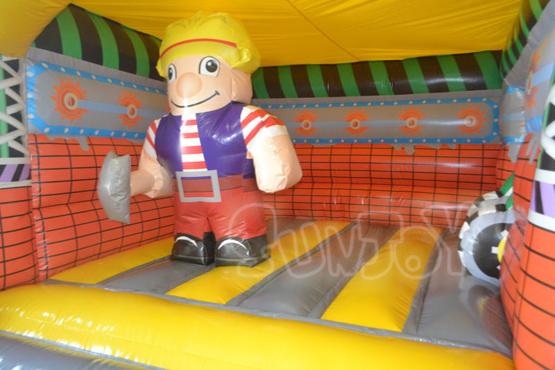Fire Retardant 0.55mm Plato Inflatable Amusement Park