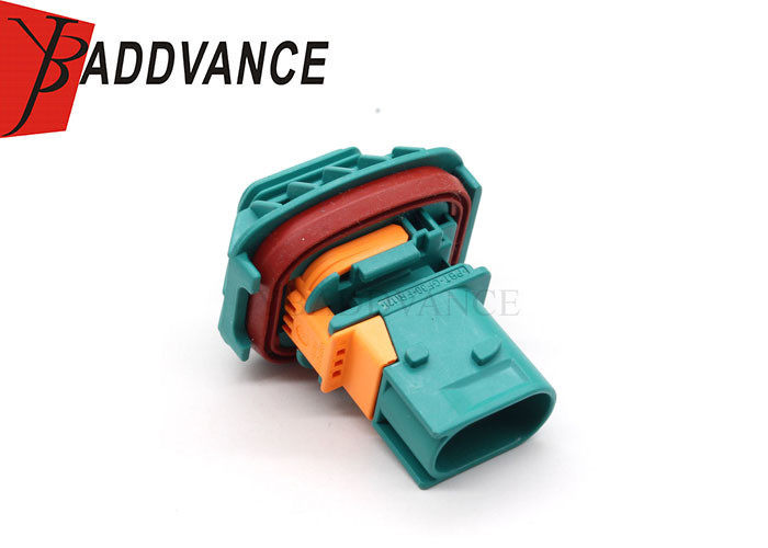 High Quality Automotive Electrical PBT GF30 2 Pin Male Green Connector