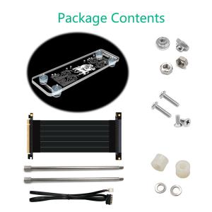 PCI- E 3.0 16X Graphics Card Vertical Kickstand With RGB LED Light And PCI-E