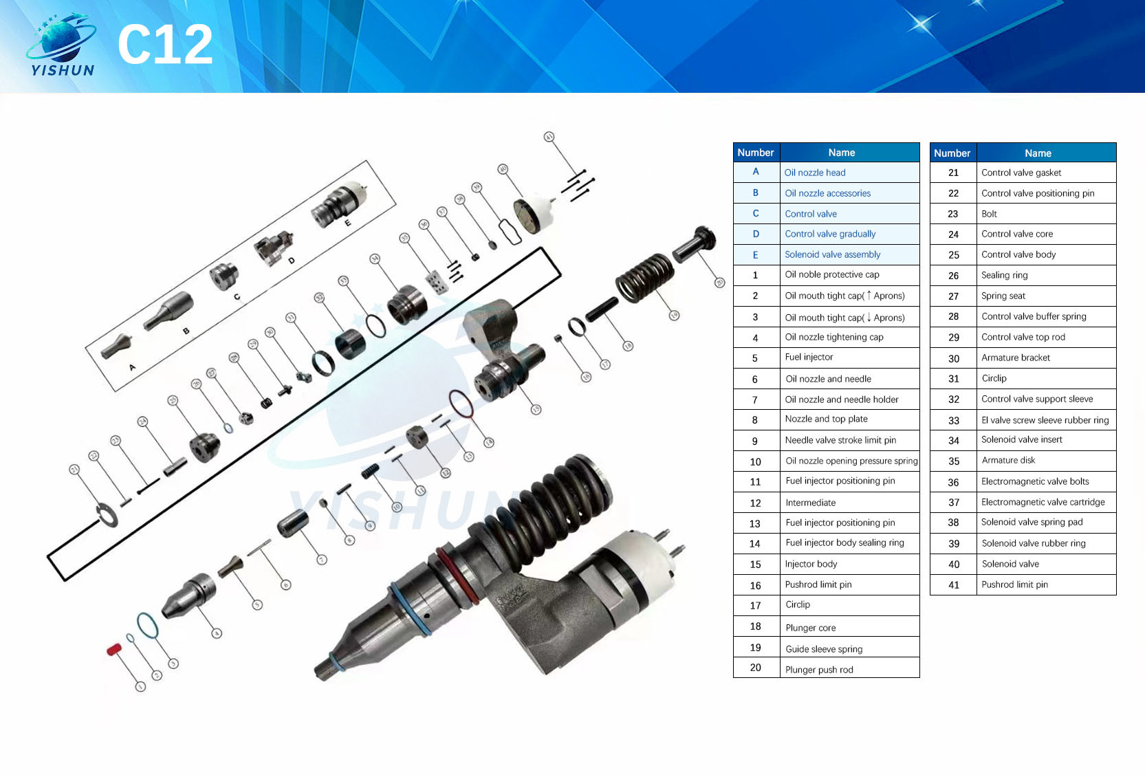 Diesel Engine Common Rail fuel injector 223-5328 10R-1003 for c10 c12 2235328 For er-pillar Excavator Engine