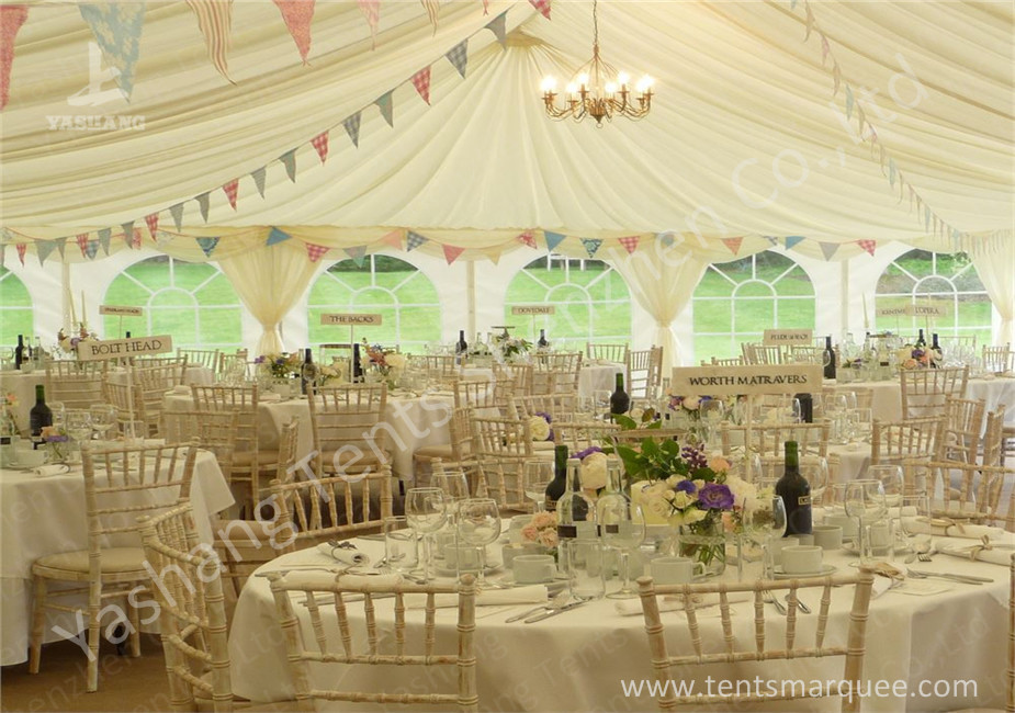 Various Linings Fabric Cover Large Outdoor Tent Canopy For Wedding Reception
