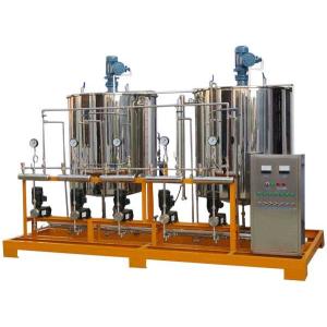 China Cylindrical Chemical Mixing Tank Automatic PLC Control Stainless steel on sale