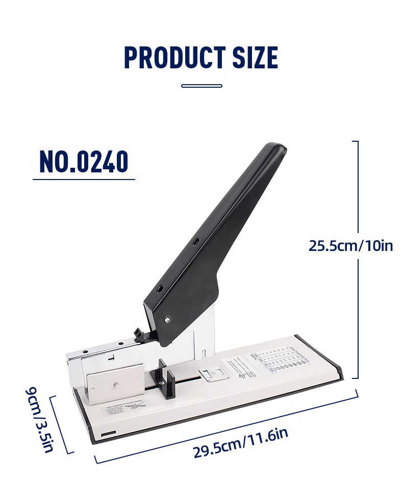 Office Heavy Duty Binding 240 Sheets Manual Stapler with High Capacity Advantage