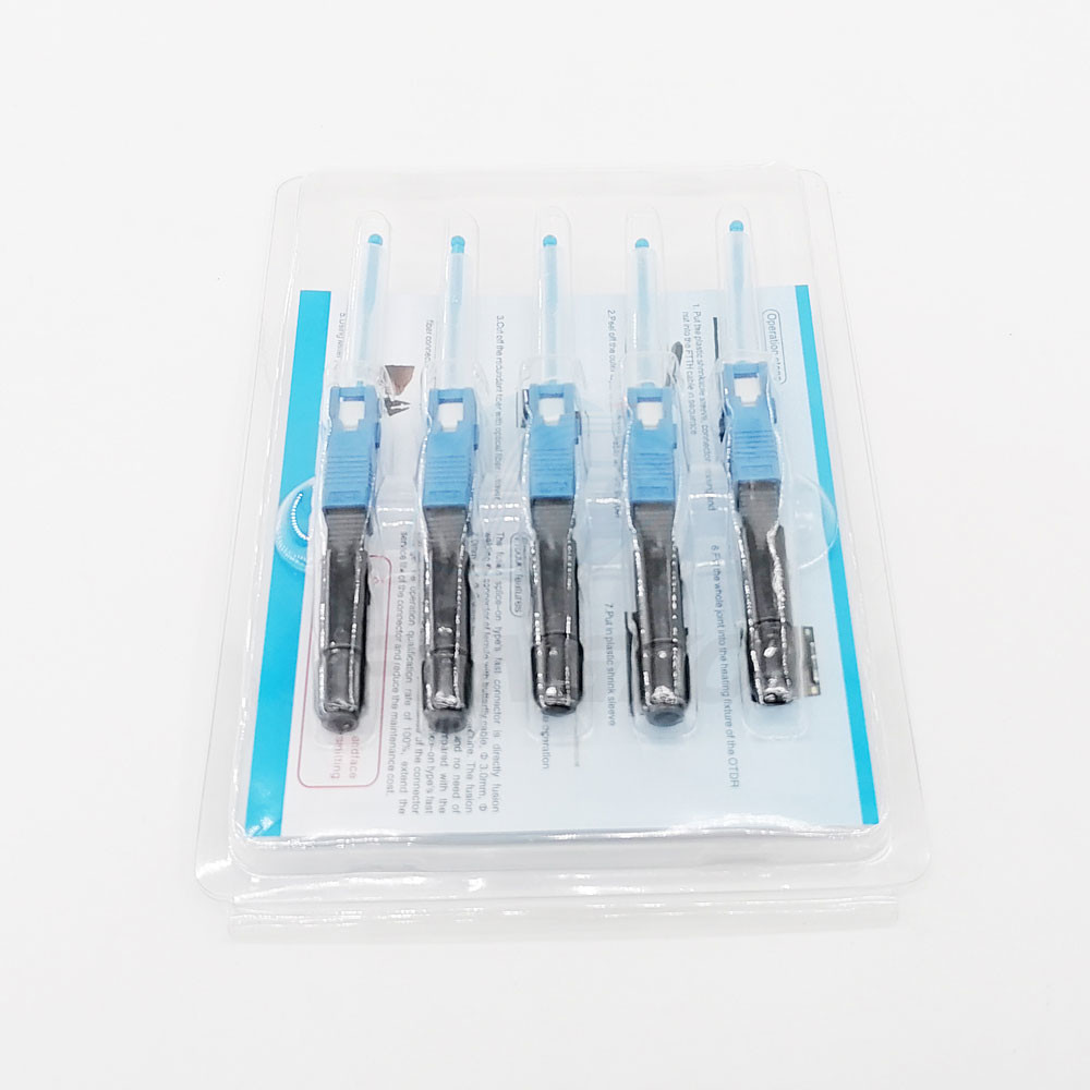 SC / UPC Hot Melt FTTH Fiber Optic Quick Connector Fast Fusion Splice