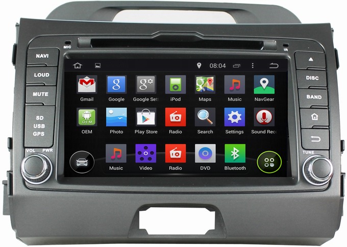 Ouchuangbo Wholesale Auto DVD System for Kia Sportage R 2010-2012 Android 4.4 Multimedia Kit Blueooth USB OCB-7044D