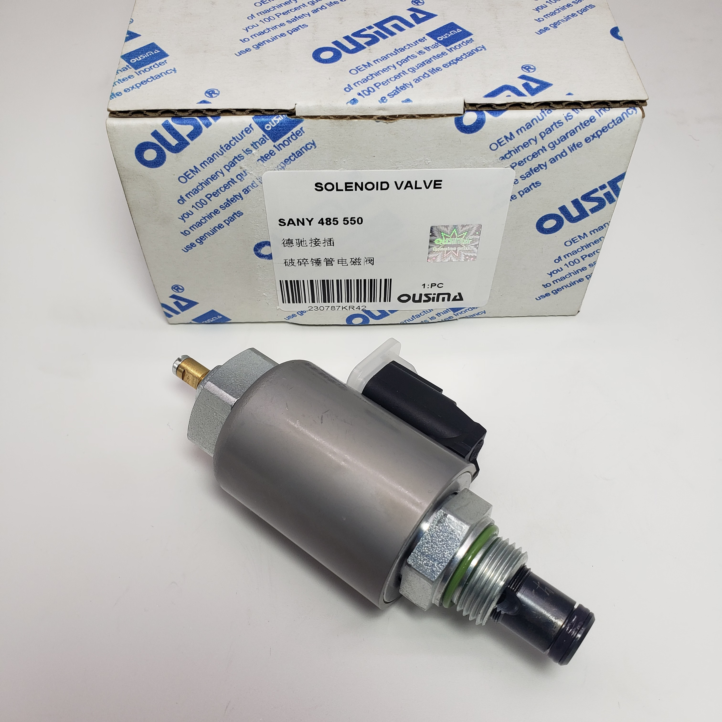 Broken Hammer Solenoid Valve With Deutsch Socket For SANY 485 550