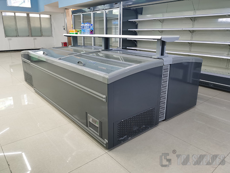 TGL Commercial Display Freezer , Open Air Beverage Cooler 0-10degree Temperature