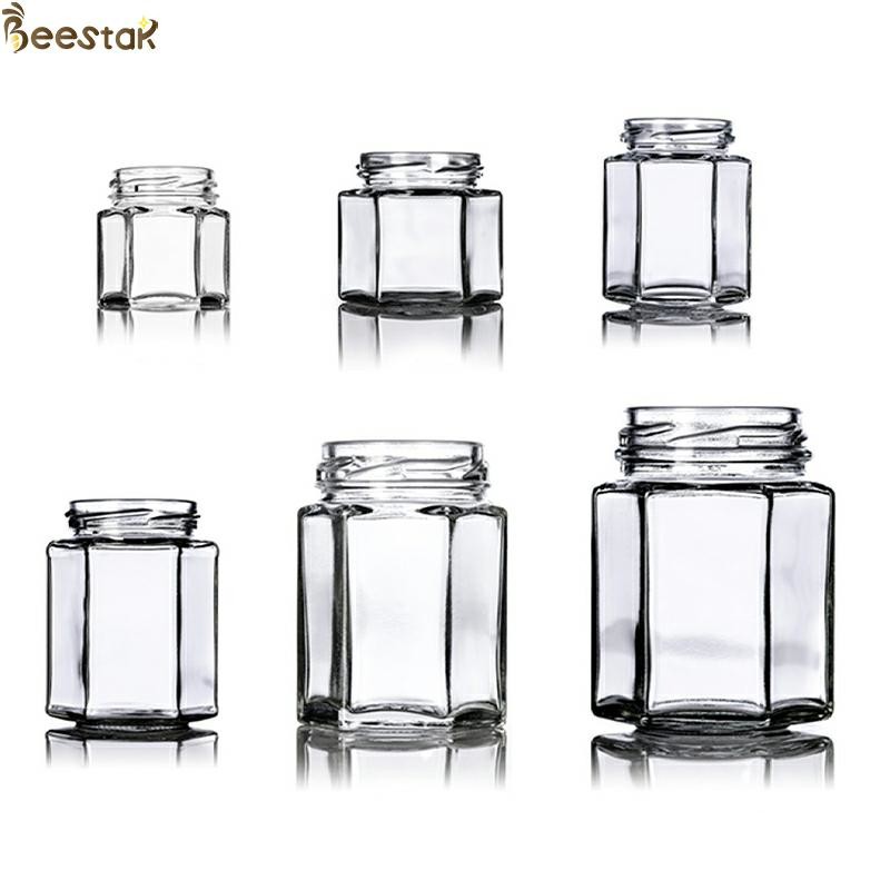 35ml Muti Prismatic Bottle 45ml 65ml 85ml Clear Hexagon Glass Honey Jar