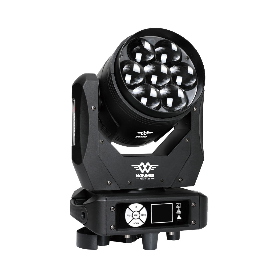 Club Disco Zoom Moving head 7x40w RGBW 4 In 1 Beam Concert Moving Headlight