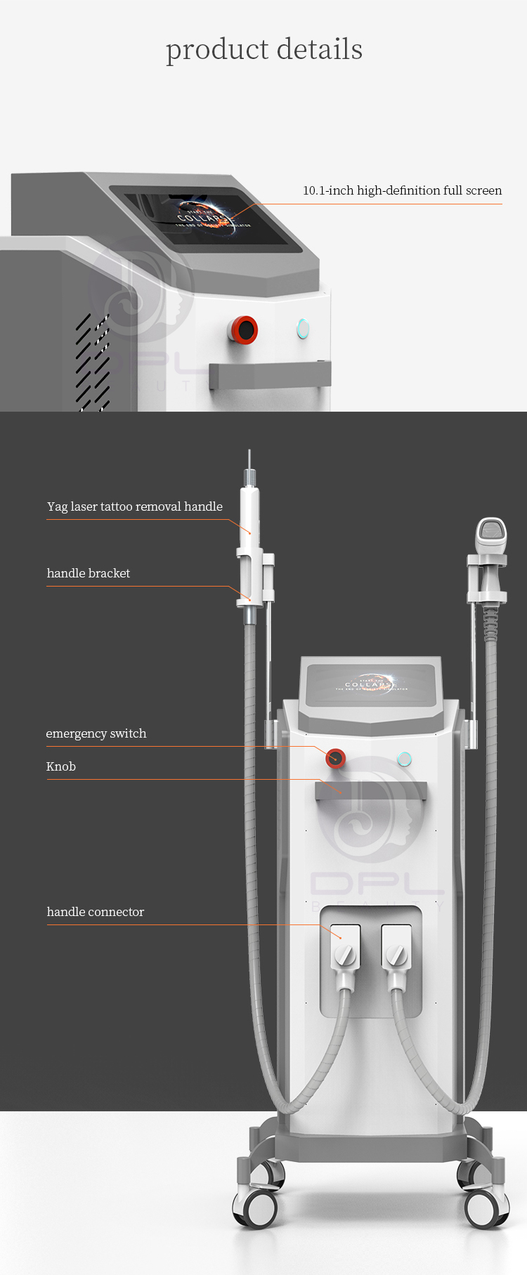 Permanent diode laser depilation hair removal machine diode yag painfree for laser hair removal