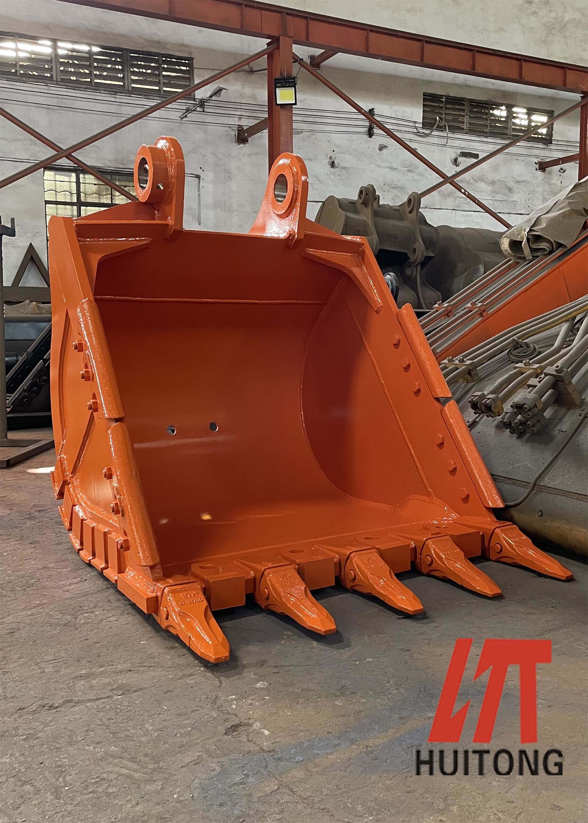 EX450 Excavator Rock Bucket Black Yellow Orange Duty Key JCB Heavy