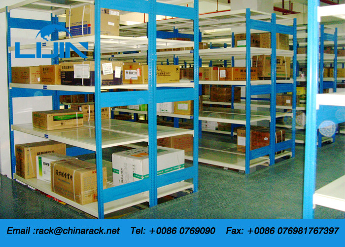 Space Saving Industrial Light Duty Racking 1500 - 3000mm Height 350 - 600mm Depth
