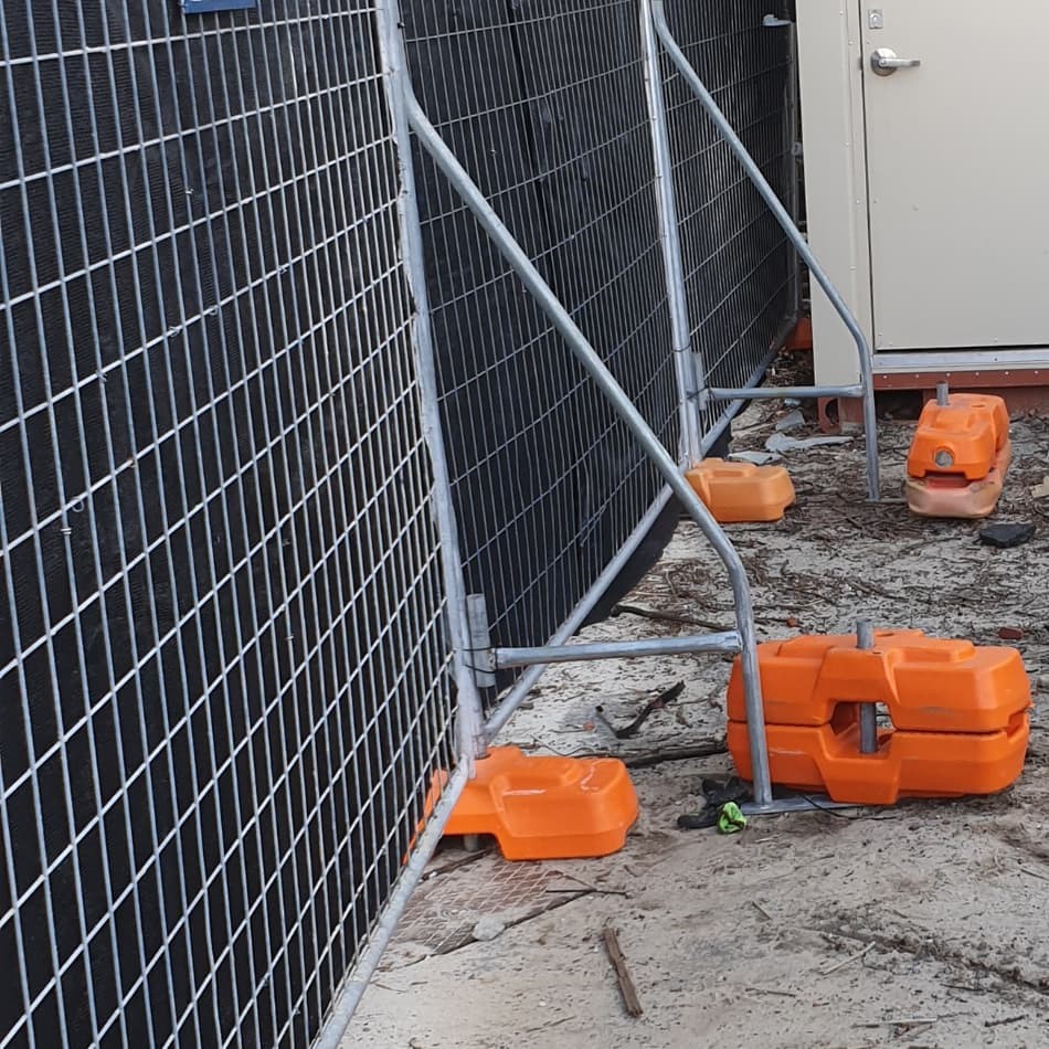 Temporary Construction Chain Link Fence Panels 2m Width 2 Folds