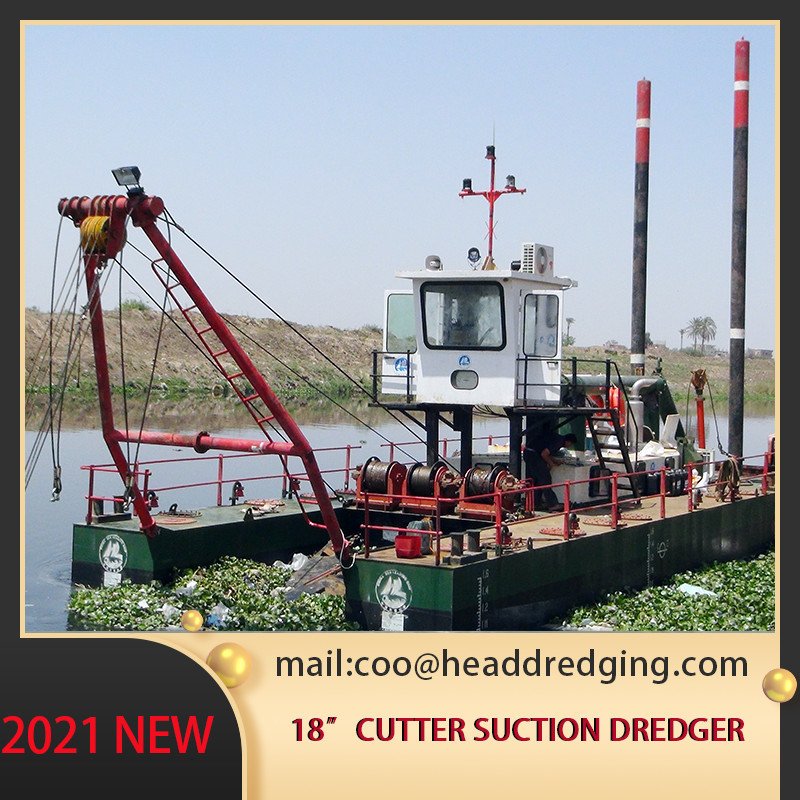 Sand Gold Cutter Suction Dredger Ship 18 Inch