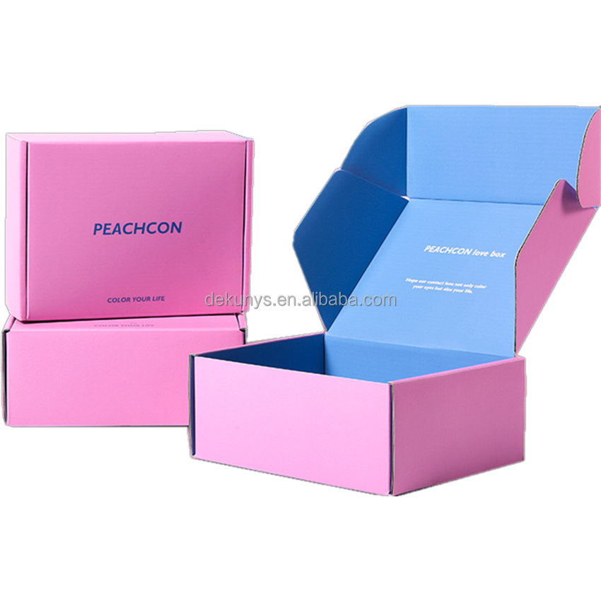 Custom Order Accepted Colorful Foldable Paper Corrugated Cardboard Mailer Box for Dress