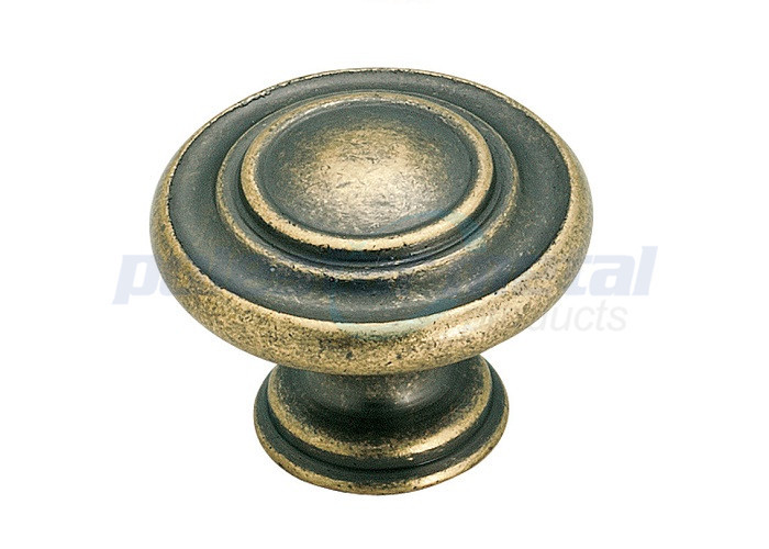 1-3/8" Diameter Crystal Oil Rubbed Bronze Zinc Alloy Ring Pull Cabinet Knobs