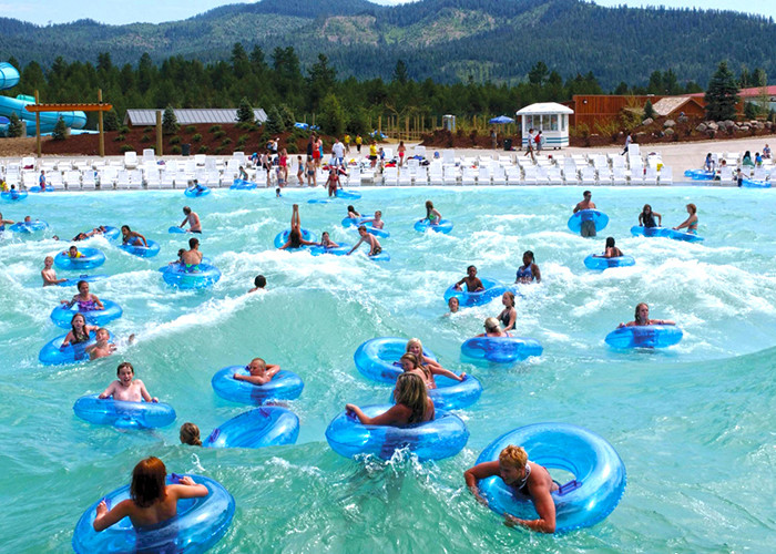 Anti - Static Lazy River Water Park , Adventure Water Park Waves Swimming Pool