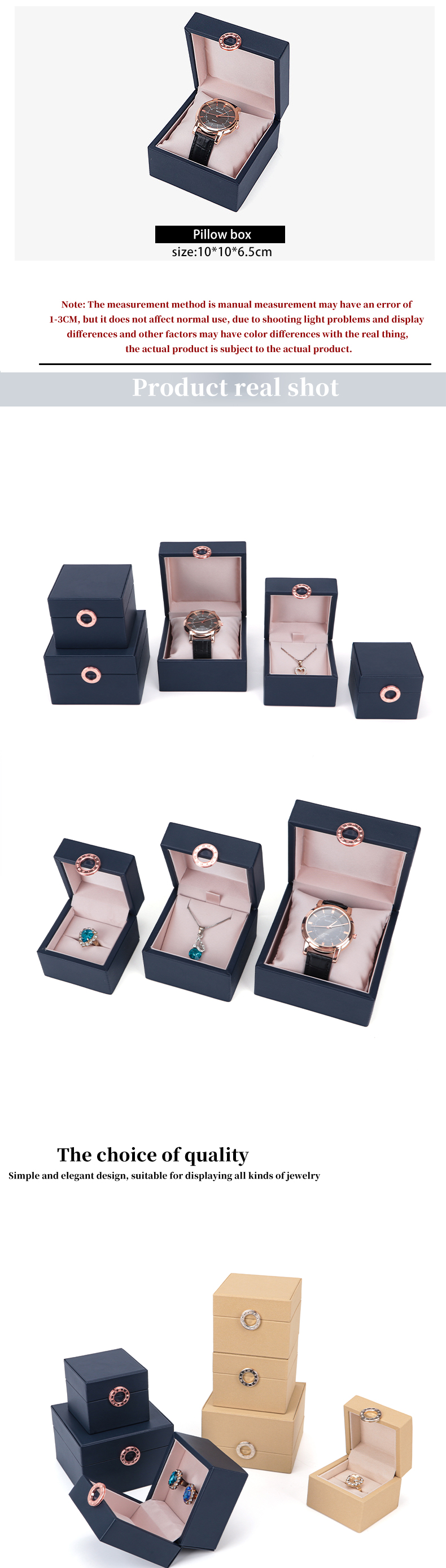 Custom Hot Stamping Logo Four-Leaf Clover PU Leather Jewelry Box for Customized Size Rings