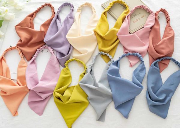 Pure color seamless elastic fashion hair bands accessories Macaron headband