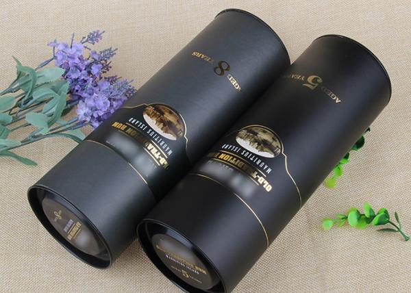 83mm Wine Cans Paper Tube Packaging Tinplate Lid Kraft Paper Round Cardboard