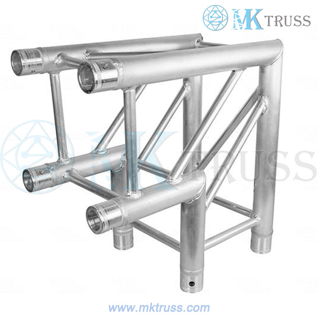 Aluminum Alloy Certificate 2 Ways 90 degree Corner Lighting Trussing for Customized Stage