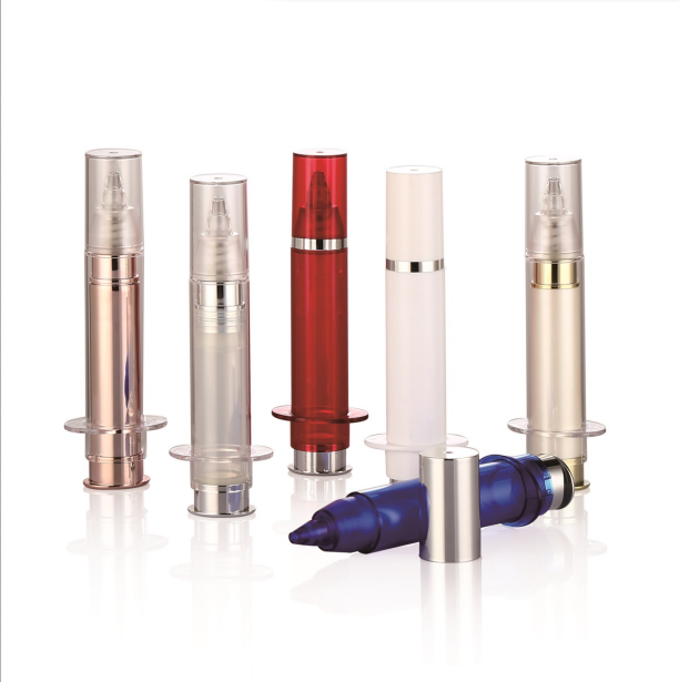 10ml Capacity Printing Syringe Bottle Airless Bottle Empty Cosmetic/Eye Cream Bottle