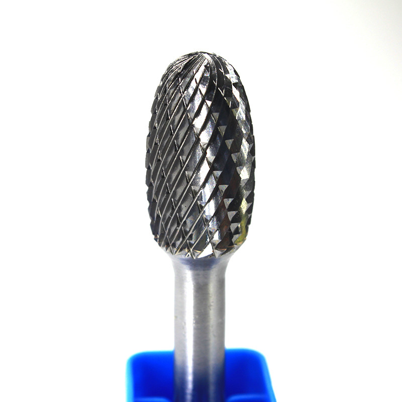 6mm Oval Shape Tungsten Carbide Burr Bits Die Grinder Bits For Hard Steel