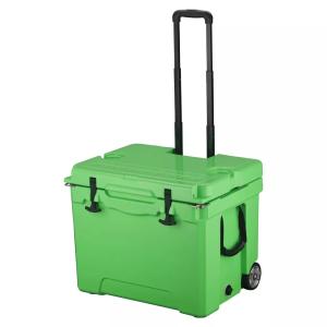  40L Rotomolded Coolers Ice Chest Box With Telescoping Handle Wheels Manufactures