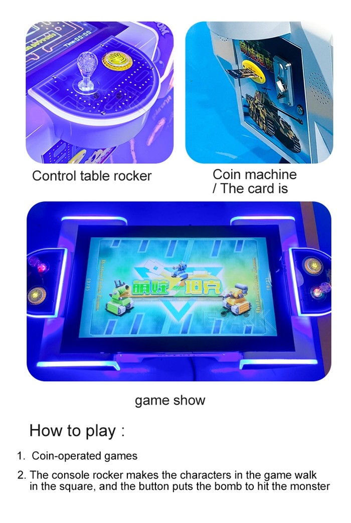 Double Players Cute Baby Tank Cards Or Lottery Tickets Coin Operated Amusement Game