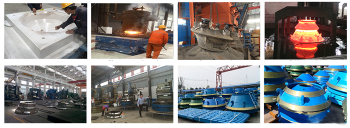 Vacuum Process Mn13cr2 Concave Cone With Painting Surface Treatment