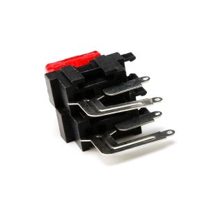 Double Triplet Tetrad PCB Mount Blade Fuse Holder with PA66 Material and Brass