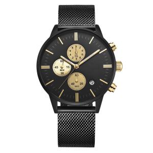  OEM Analogue Wrist Watch 24cm Sr626sw Singapore Movement Quartz Mesh Belt Manufactures