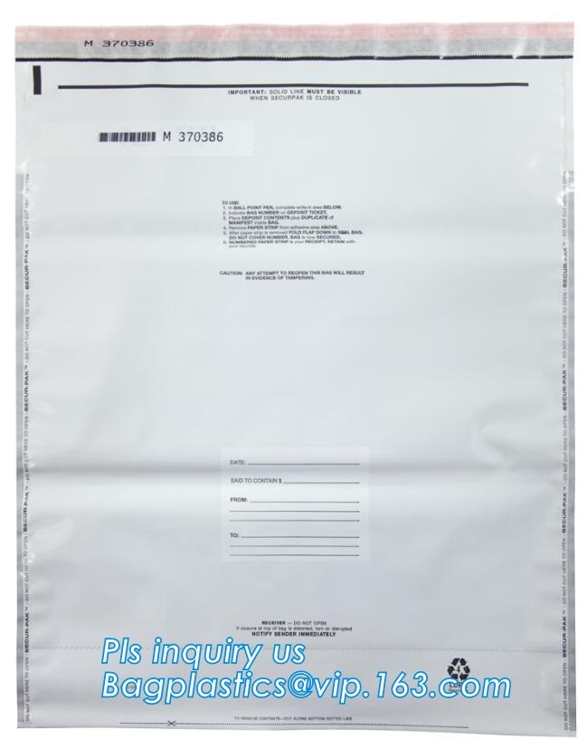 Document safe tamper proof bank deposit bag, Steb Plastic Money Pe Bank Deposit Coin Security Pouch Bags With Seal For C