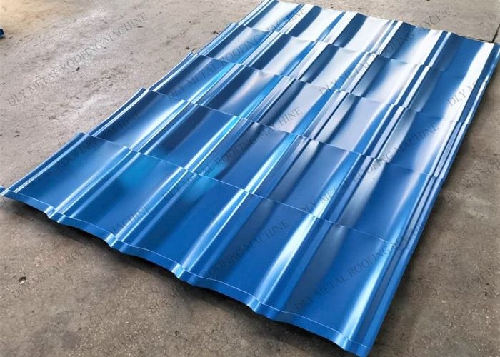 5kw Corrugated Sheet Metal Machine 0.7mm 8 Steps Ibr Rolling Machine