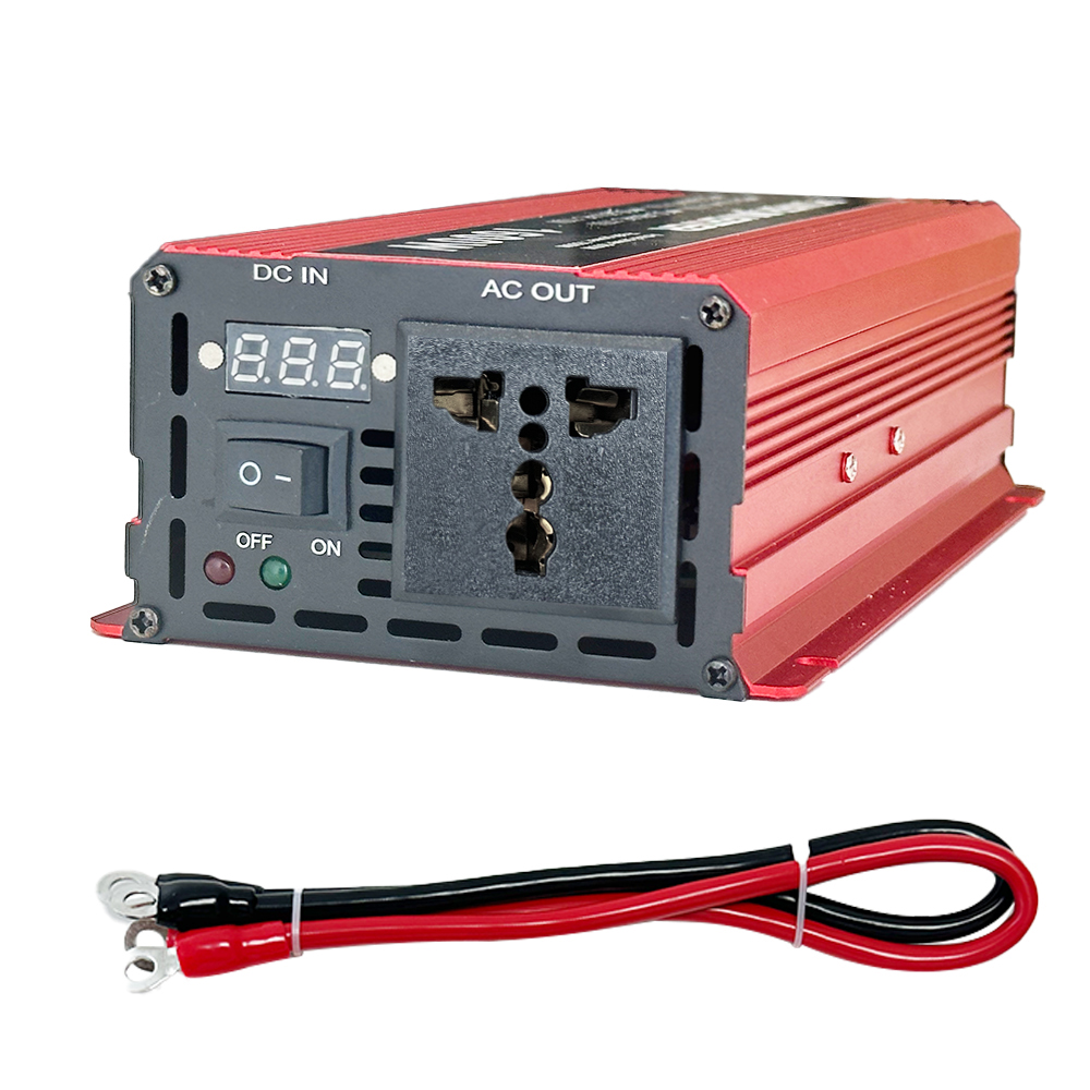 110V/220V/230V Output Voltage LED Display 800W 1000W 1300W 12V 24V DC to AC Pure Sine Wave Car Power Inverter