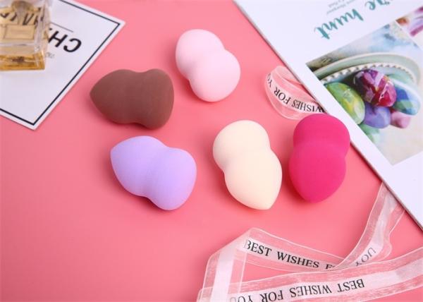 Gourd Shape Rainbow Latex Beauty Makeup Sponge OEM Design For Beauty Care Make