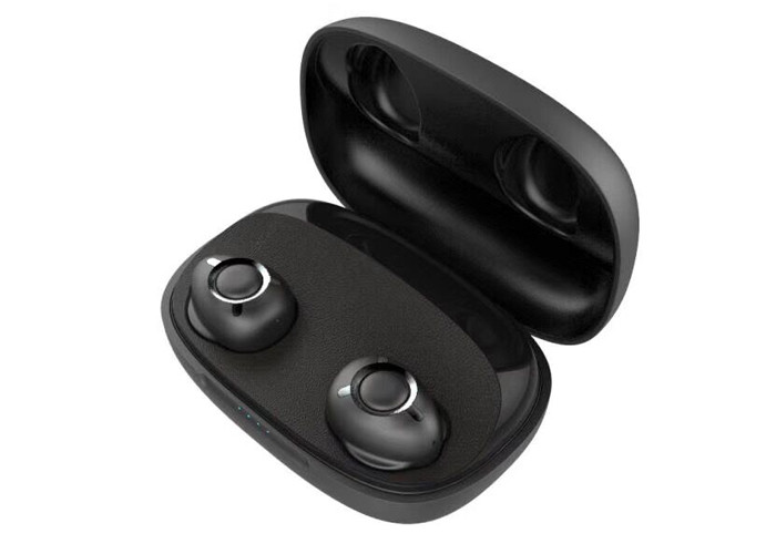 Black True Wireless In Ear Earbuds / Noise Cancelling Wireless Bluetooth