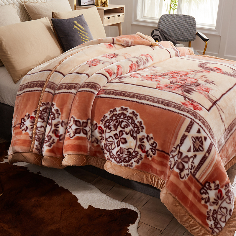Woven Polyester Sublimation Blanket for Luxury Bed Printed Home Blanket in Winter