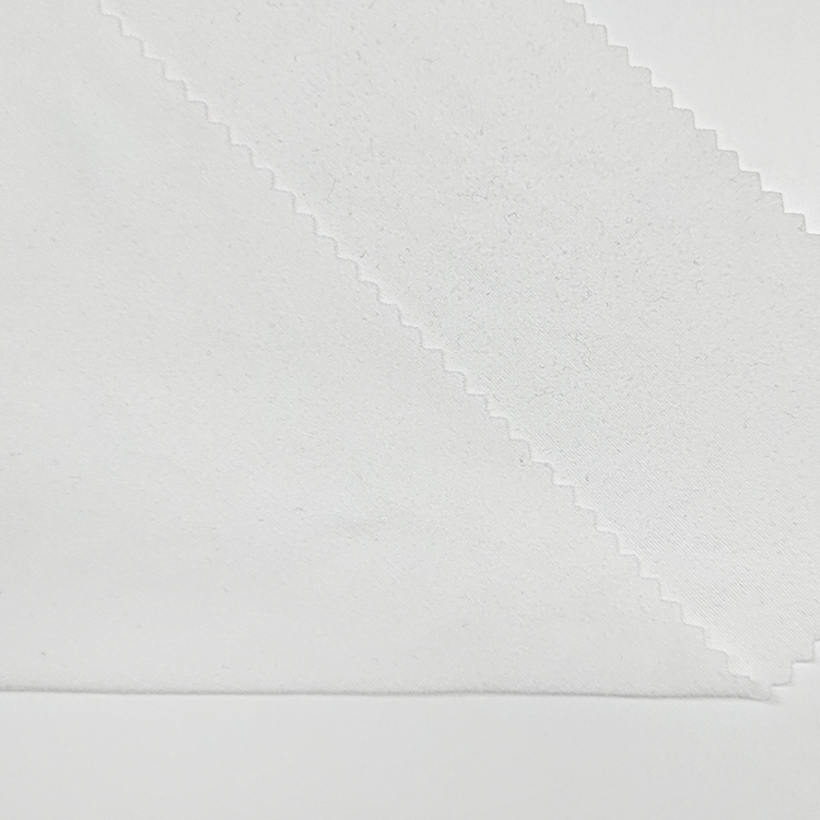 Plain Dyed Knitted Two Side Fabric 88% Polyester 12% Spandex Material Peach DTY Jersey Fabric for T-shirt