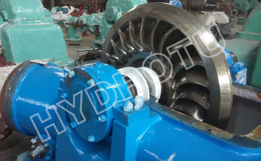 Medium Head Small Turgo Hydro Turbine / Water Turbine With Generator Governor And Electrical Device