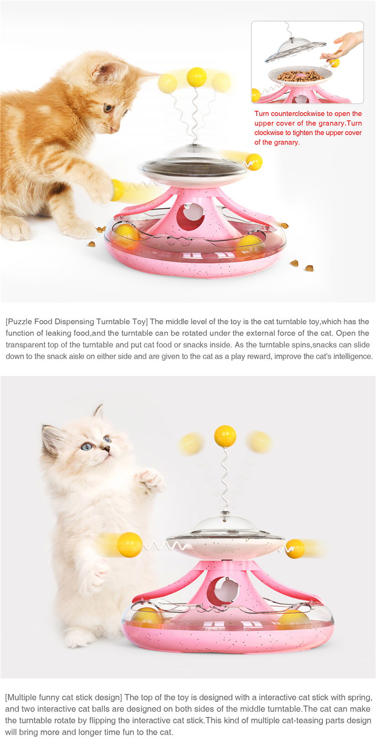 PP Slow Feeding Indoor Cat Pet Interactive Toys Easy To Use